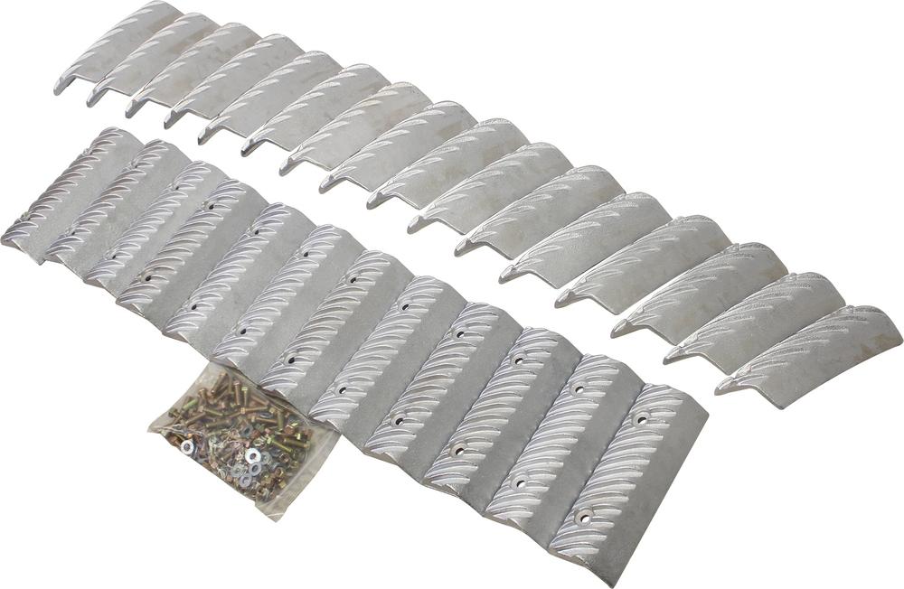 Rotor Bar Kit, Chrome STD Rotor, 16 Helical, 12 Flat Bars Suits Case IH